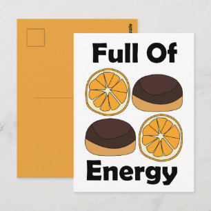 Postal Tarta De Naranja De Chocolate Jaffa Llena De Energ