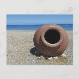 Postal Tarta de terracota griega en la playa