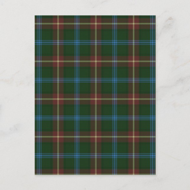 Postal Tartán de Manitoba grande (Anverso)