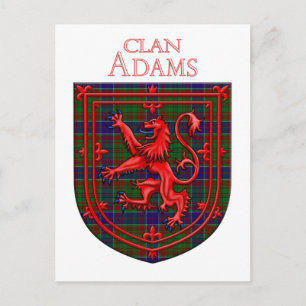 Postal Tartan escocés adam cuadros león rampante