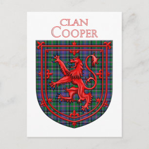 Postal Tartan Escocés Cooper Lion Rampante