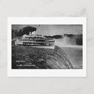 Postal Tashmoo sobre Niagra cae foto vieja de trapo