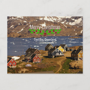 Postal Tasiilaq, Groenlandia - Saludos de Navidad