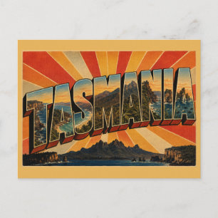 Postal Tasmania Australia Isla Arte Salvaje