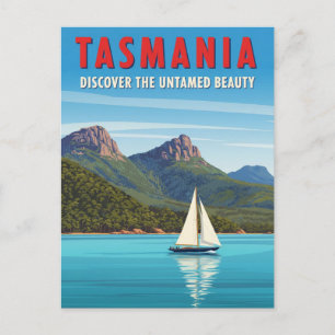 Postal Tasmania Sailboat Australia Viaje