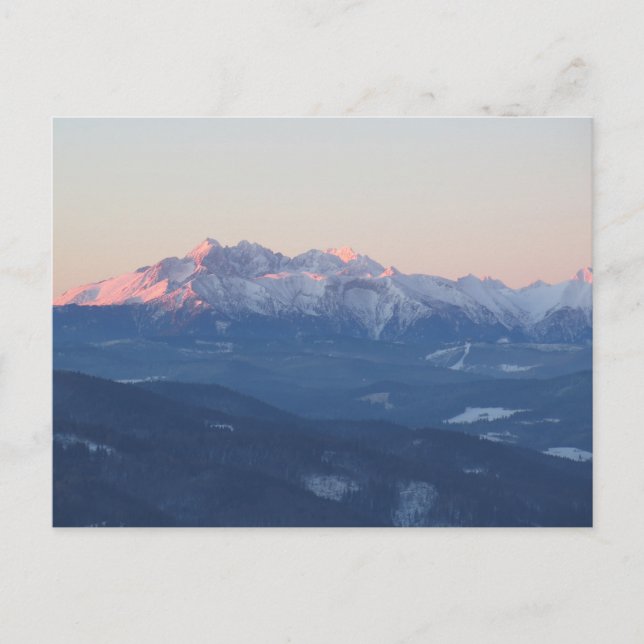 Postal Tatras al amanecer (Anverso)