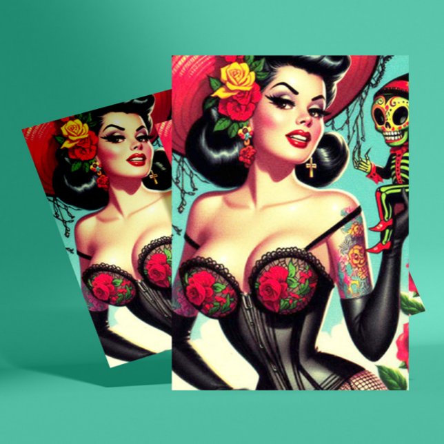 Postal Tattoed Witch Pin-up (Subido por el creador)