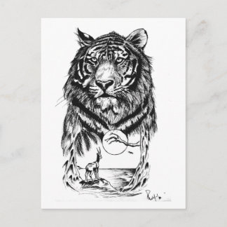 Postal Tattoo Tiger Art