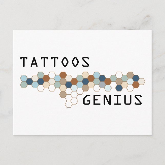 Postal Tattoos Genius (Anverso)