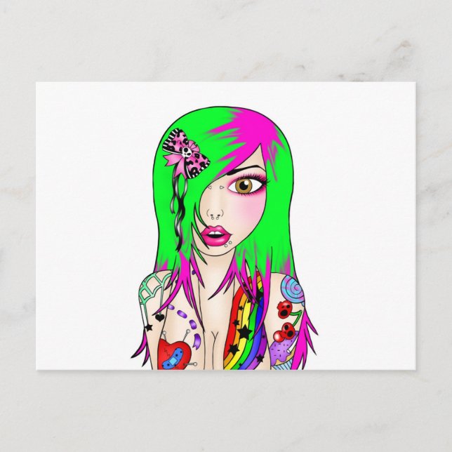 Postal Tatty Lizzie (Anverso)