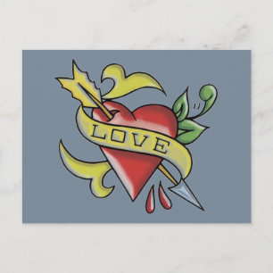 Postal Tatuaje de amor - Postcard