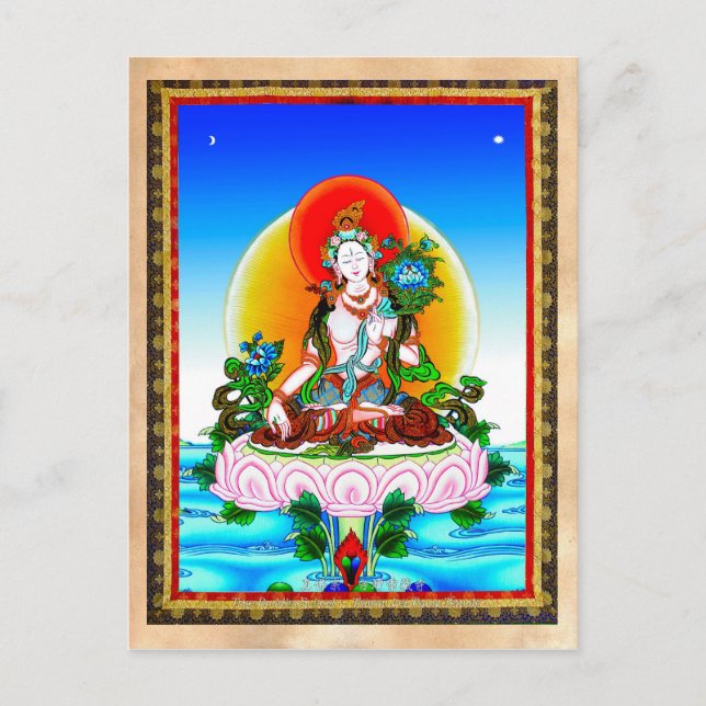 Postal Tatuaje de la tibetana oriental de Guay thangka Wh (Anverso)