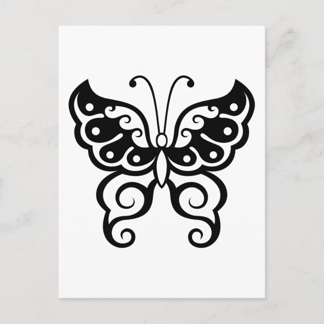 Postal Tatuaje de mariposa (Anverso)