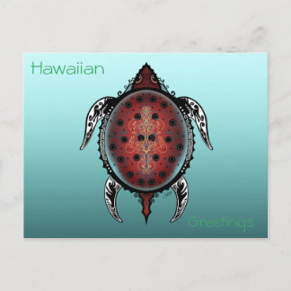 Postal Tatuaje de tortuga de fantasía