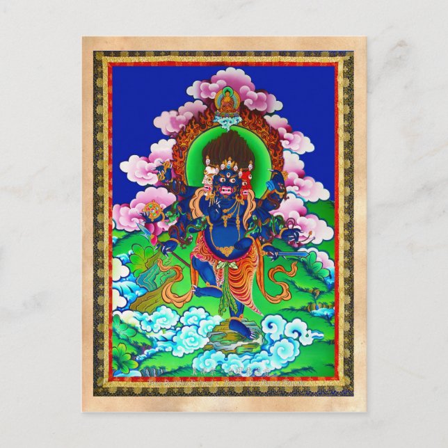 Postal Tatuaje del tibetano oriental de Guay thangka Ucch (Anverso)