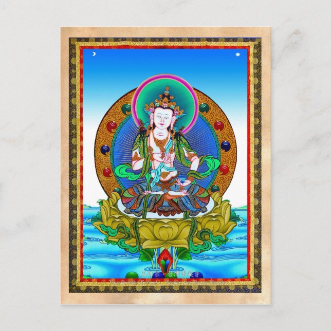 Postal Tatuaje del tibetano oriental de Guay thangka Vajr (Anverso)