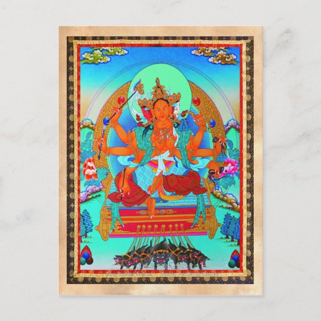 Postal Tatuaje marici de la tibetana oriental de Guay tha (Anverso)