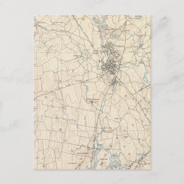 Postal Taunton, Massachusetts (Anverso)