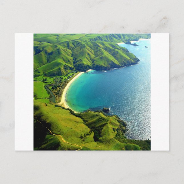 Postal Taupo Bay, Nueva Zelanda (Anverso)