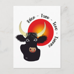 Postal Taur 21 aguda 20 matg Postkarte