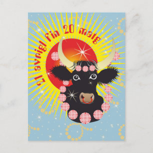 Postal Taur 21 aleta real 20 matg Cartulina