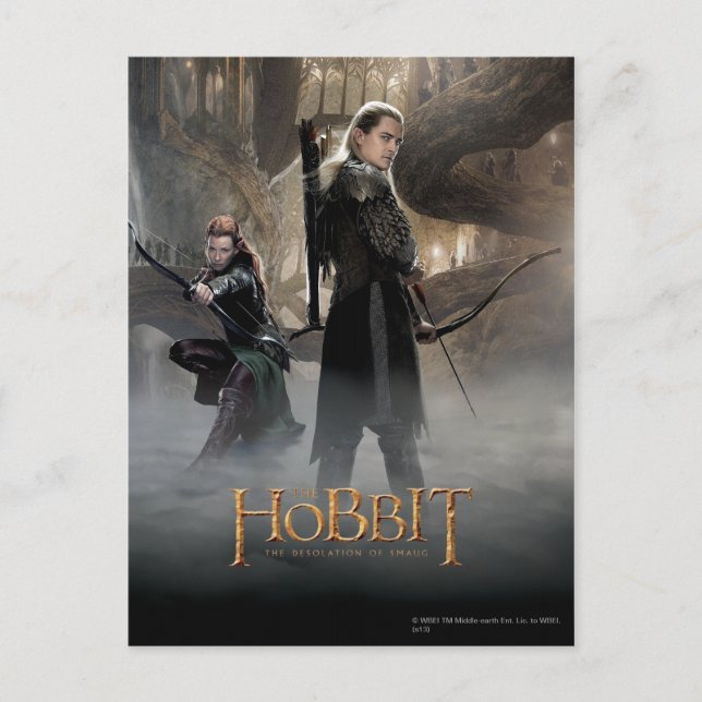 Postal TAURIEL™ Y LEGOLAS GREENLEAF™ Movie Poster 2 (Anverso)