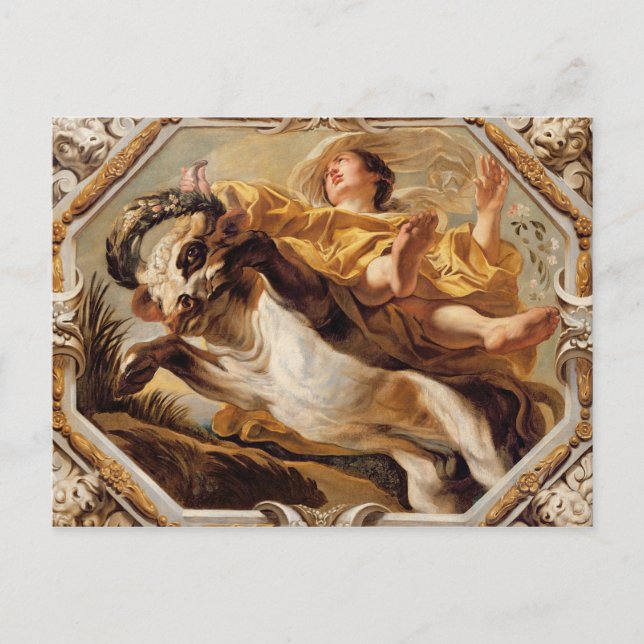 Postal Tauro, de los Rótulos del Zodiac (Anverso)