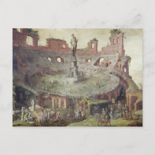 Postal Tauromaquia antigua, 1552