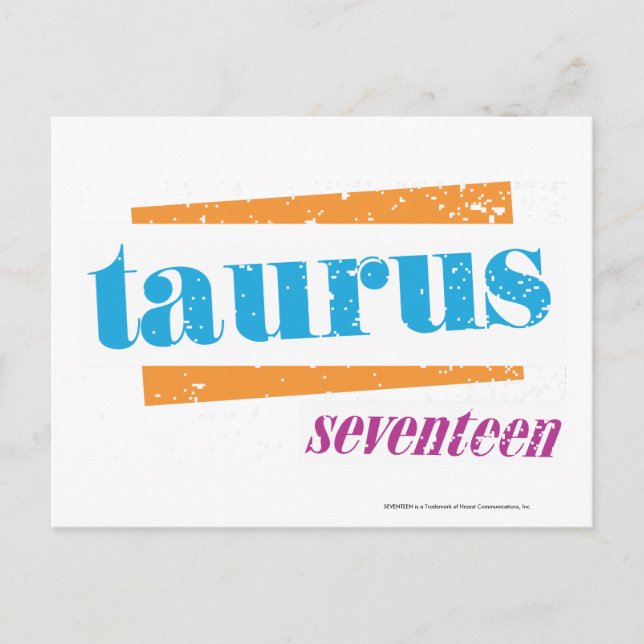 Postal Taurus Aqua (Anverso)