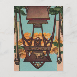 Postal Taurus el toro - Zodiac