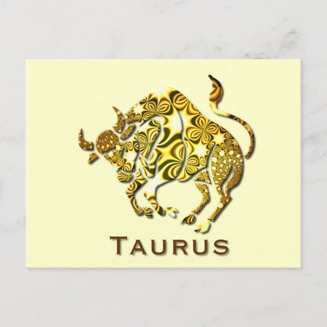 Postal Taurus Zodiac Poscard (Anverso)