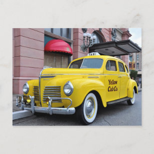 Postal Taxi amarillo del vintage de New York City