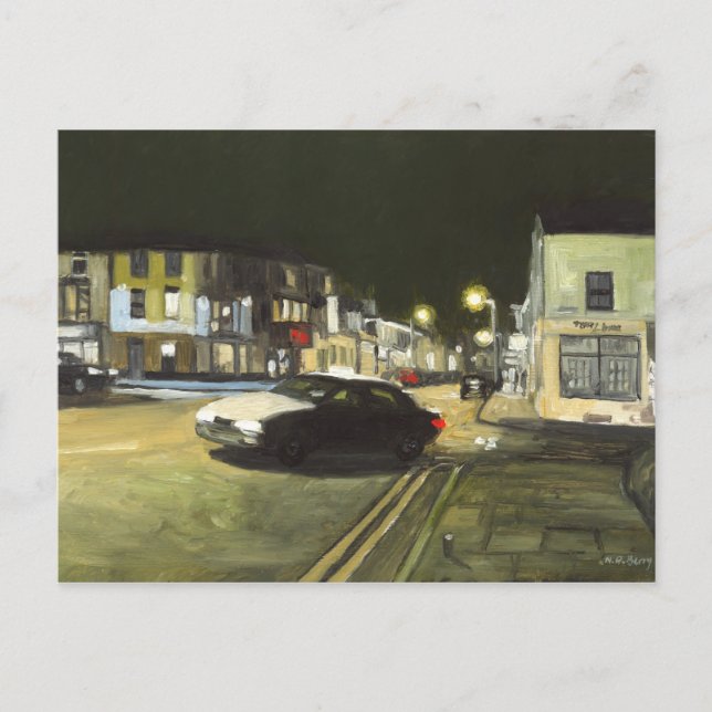 Postal Taxi Cab, Cardiff, Gales, Reino Unido (Anverso)