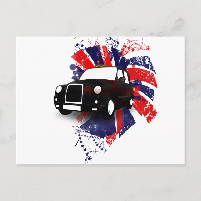 Postal Taxi Negro (Anverso)