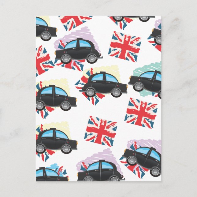 Postal taxi negro (Anverso)