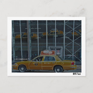 Postal Taxi NYC - Postcard