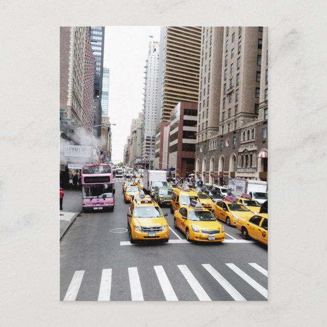 Postal Taxis de Nueva York (Anverso)
