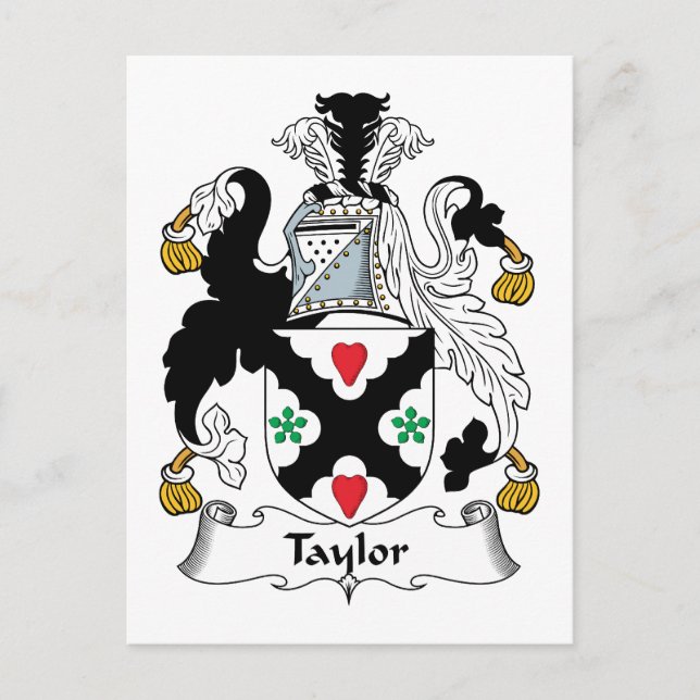 Postal Taylor Family Crest (Anverso)