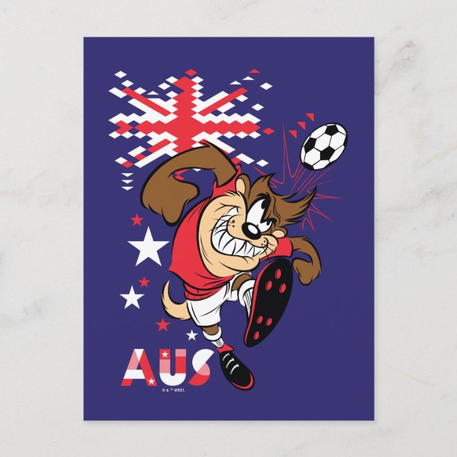 Postal TAZ™ Team Australia Soccer Graphic (Anverso)