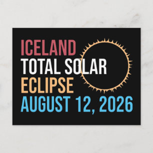 Postal Taza de eclipse solar total de Islandia 12 de agos