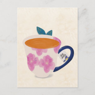 Postal Taza de té Sé Bien