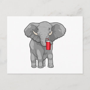 Postal Taza para beber Elefante