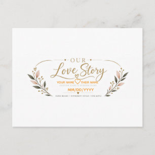 Postal Taza Personalizada Nuestra Historia de Amor - Pare