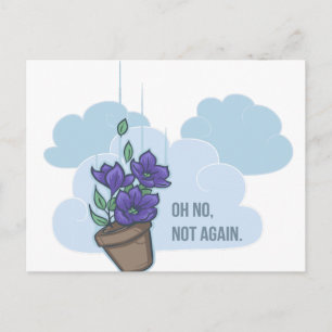 Postal Tazón de caída de Petunias