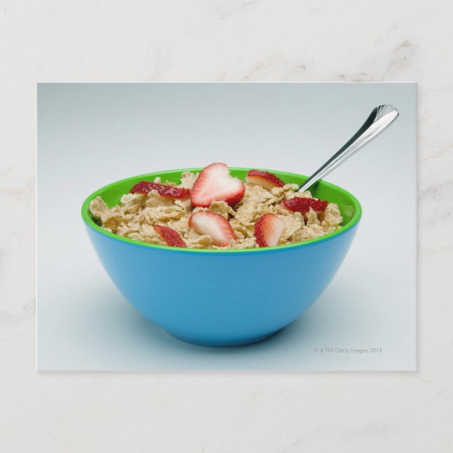 Postal Tazón de cereales (Anverso)