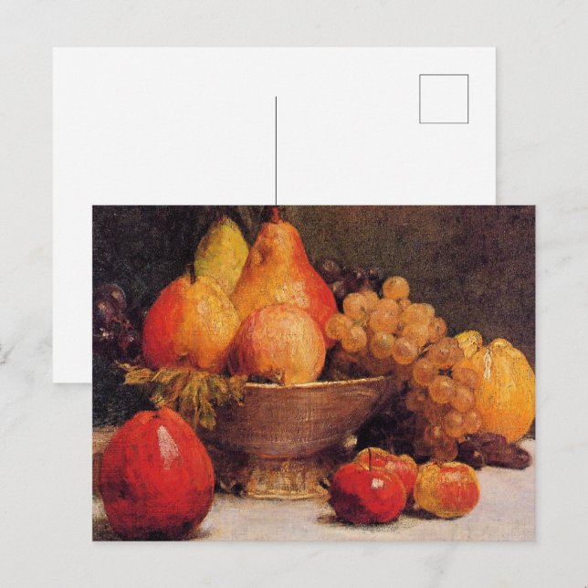 Postal Tazón de Frutas (Anverso / Reverso)