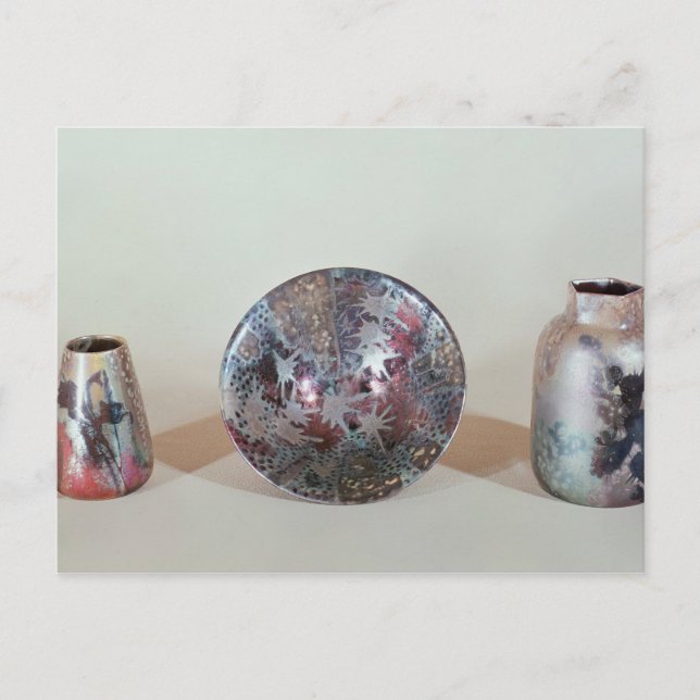 Postal Tazón y jarrones, c.1890 (Anverso)