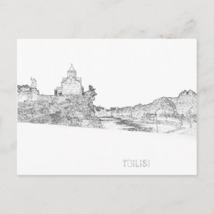 Postal Tbilisi Georgia Cityscape Street Architecture