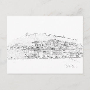 Postal Tbilisi Georgia Cityscape Street Architecture