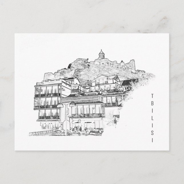 Postal Tbilisi Georgia Cityscape Street Architecture (Anverso)